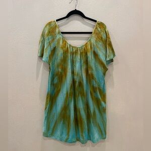 Custom dyed gauze fabric coverup.  Size XL NWOT